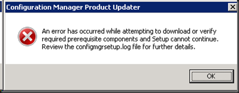 error occurred downloading the file